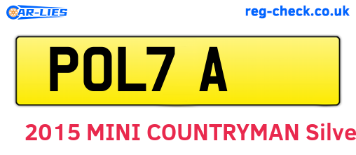 POL7A are the vehicle registration plates.