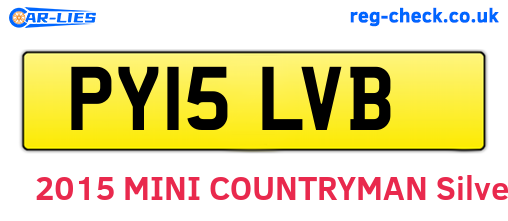 PY15LVB are the vehicle registration plates.
