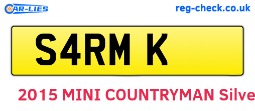 S4RMK are the vehicle registration plates.