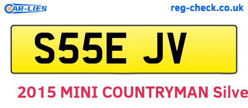 S55EJV are the vehicle registration plates.