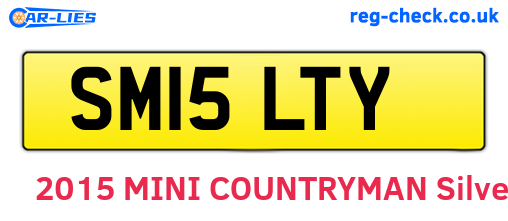 SM15LTY are the vehicle registration plates.