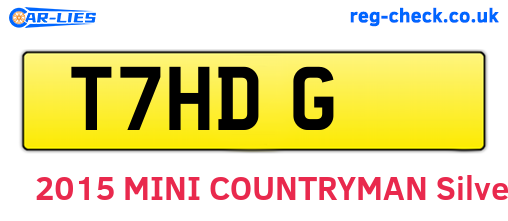 T7HDG are the vehicle registration plates.