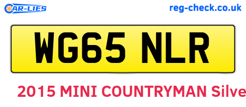 WG65NLR are the vehicle registration plates.