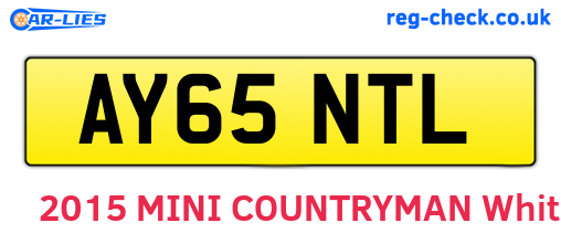 AY65NTL are the vehicle registration plates.