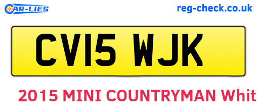 CV15WJK are the vehicle registration plates.