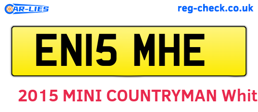EN15MHE are the vehicle registration plates.