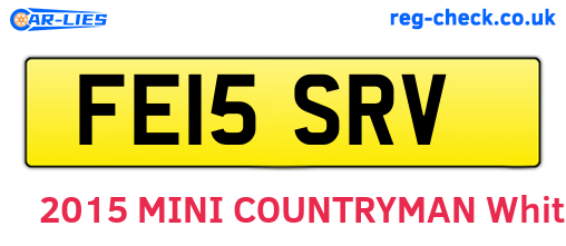 FE15SRV are the vehicle registration plates.