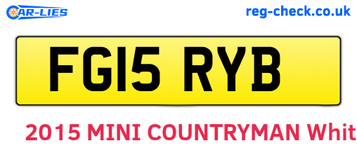 FG15RYB are the vehicle registration plates.