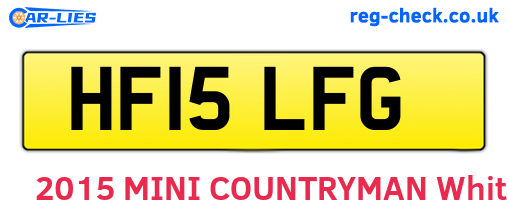 HF15LFG are the vehicle registration plates.