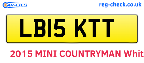 LB15KTT are the vehicle registration plates.