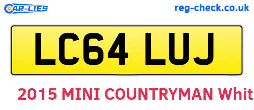LC64LUJ are the vehicle registration plates.