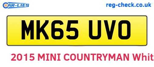 MK65UVO are the vehicle registration plates.