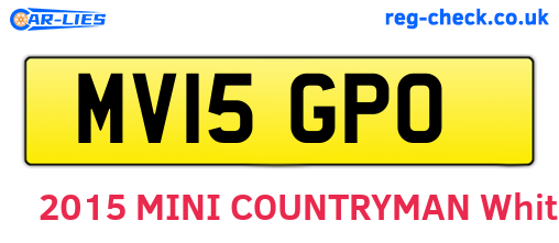 MV15GPO are the vehicle registration plates.