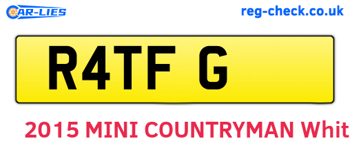 R4TFG are the vehicle registration plates.