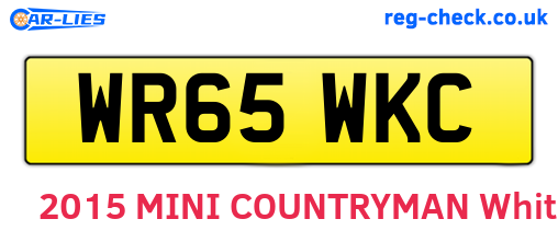 WR65WKC are the vehicle registration plates.