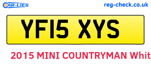 YF15XYS are the vehicle registration plates.
