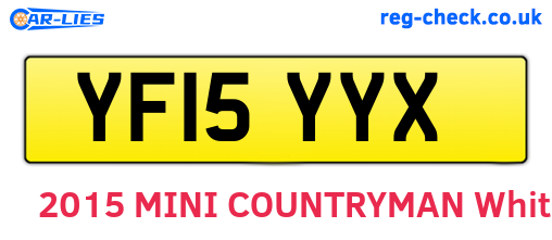 YF15YYX are the vehicle registration plates.