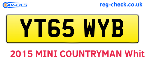 YT65WYB are the vehicle registration plates.