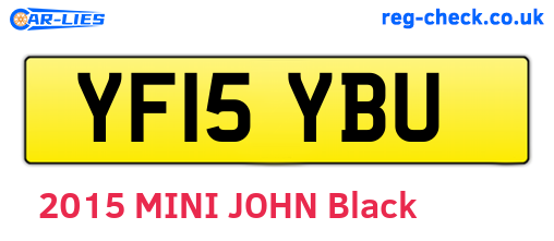 YF15YBU are the vehicle registration plates.