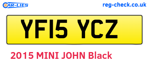 YF15YCZ are the vehicle registration plates.