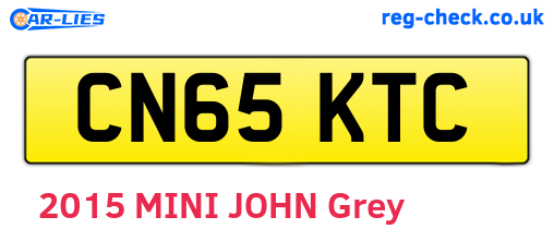 CN65KTC are the vehicle registration plates.