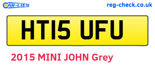 HT15UFU are the vehicle registration plates.