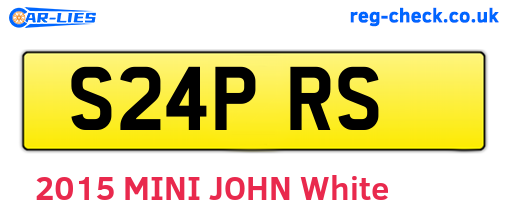 S24PRS are the vehicle registration plates.