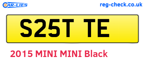 S25TTE are the vehicle registration plates.