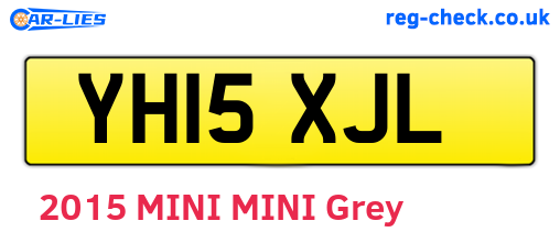 YH15XJL are the vehicle registration plates.