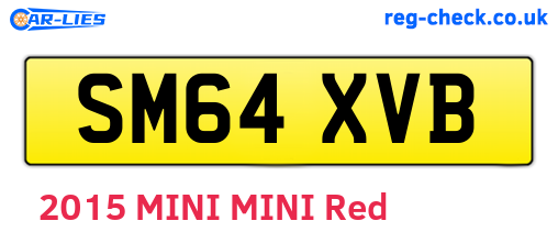 SM64XVB are the vehicle registration plates.