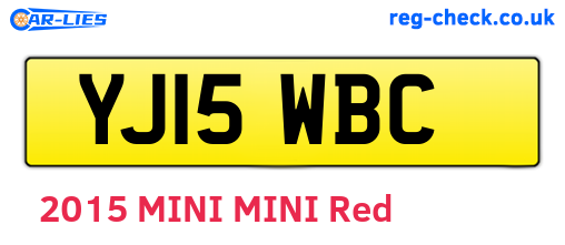 YJ15WBC are the vehicle registration plates.