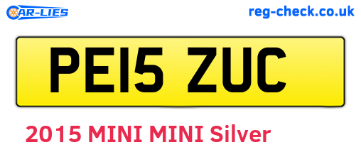 PE15ZUC are the vehicle registration plates.