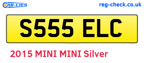 S555ELC are the vehicle registration plates.
