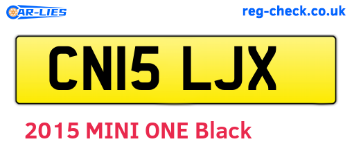 CN15LJX are the vehicle registration plates.