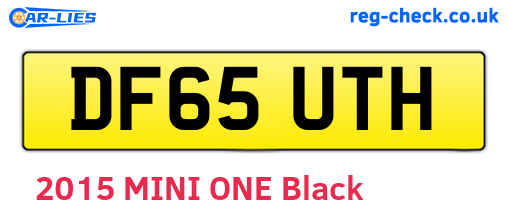 DF65UTH are the vehicle registration plates.