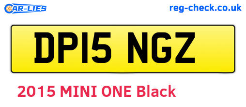 DP15NGZ are the vehicle registration plates.