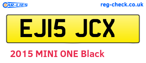 EJ15JCX are the vehicle registration plates.