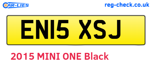 EN15XSJ are the vehicle registration plates.