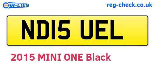 ND15UEL are the vehicle registration plates.