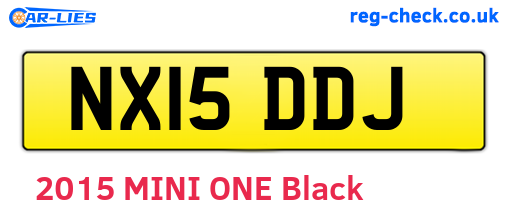 NX15DDJ are the vehicle registration plates.