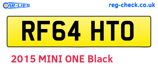 RF64HTO are the vehicle registration plates.