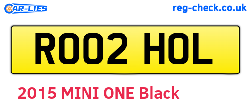 RO02HOL are the vehicle registration plates.
