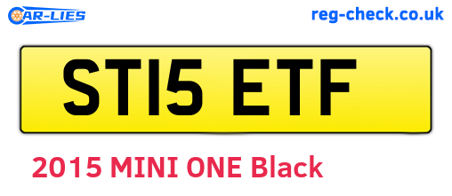 ST15ETF are the vehicle registration plates.