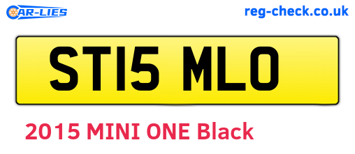 ST15MLO are the vehicle registration plates.