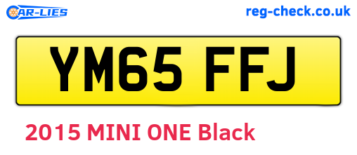 YM65FFJ are the vehicle registration plates.