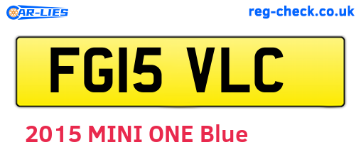 FG15VLC are the vehicle registration plates.