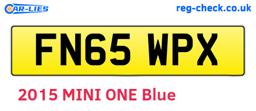 FN65WPX are the vehicle registration plates.