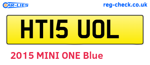 HT15UOL are the vehicle registration plates.