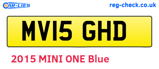 MV15GHD are the vehicle registration plates.