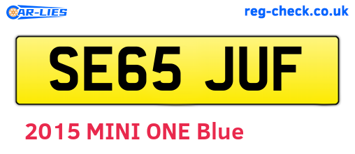 SE65JUF are the vehicle registration plates.